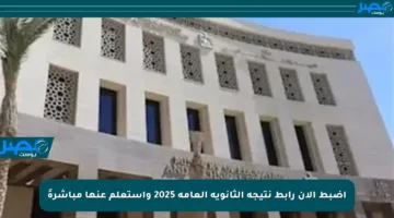 اضبط الآن رابط نتيجة الثانوية العامة 2025 واستعلم عنها مباشرةً